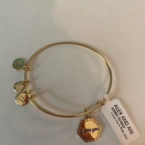 ALEX AND ANI, "I love you, then now always" Bracelet